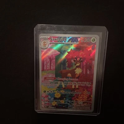 PSA 10 Worthy Sawsbuck 166/162 Sv05: Temporal Forces Holo - Image 1 of 4