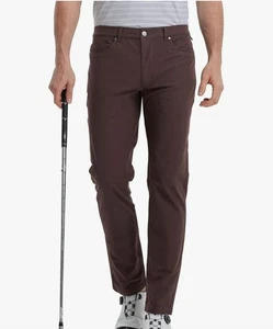 Maelreg ProFlex Pants Men's Dark Brown  38x30 Casual Golf Stretch - Picture 1 of 3