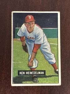 1951 Bowman Ken Heintzelman #147 Vintage Philadelphia Phillies - Bild 1 von 12