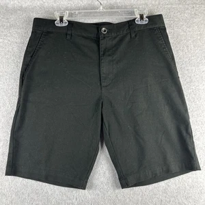 RVCA Men’s The Week-end Stretch Black Chino Classic Length Shorts (34) - Picture 1 of 9