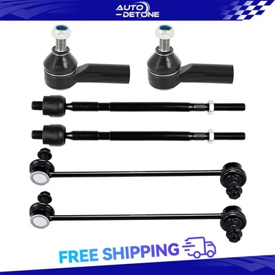 6x Front Tie Rod End Sway Bar Suspension Kit For Suzuki Sx4 2007-2011 2012 2013 - Image 1 of 4