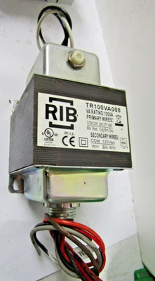 ✌️NEW FUNCTIONAL DEVICES INC / RIB TR100VA008 CONTROL TRANSFORMER 100VA,120VAC - Image 1 of 2