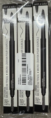 3 PK Wet n Wild Ultimate Brow Micro Eyebrow Pencil Brunette Brown 646A SEALED - Image 1 of 2