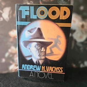 Vtg FLOOD by Andrew Vachss 1985 First Edition - HC DJ Novel Book - Bild 1 von 9