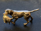 Chester 1902 HM Solid Silver Pointer Hunting Dog With Hare Samuel Boyce Landeck