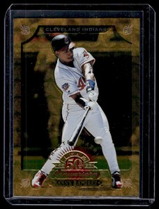 1998 Leaf Fractal Matrix Manny Ramirez Cleveland Indians #32