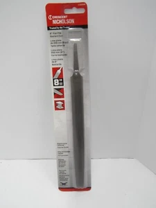Crescent Nicholson Black Diamond Flat Bastard File, Double-Cut, 8 In., 21862NN - Picture 1 of 7