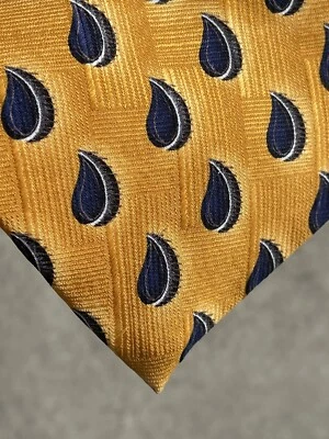 Corbata de cuello J Z Richards para NORDSTROM's All Silk PEACOCK EYE on DORADO SOL ❤️blt7m77 Foto 1 de 4