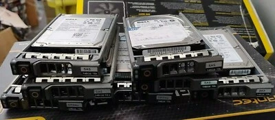 50x Dell X160K X829K X143K C722T GF5TX 146GB 10K 2.5'' SAS Hard Drives w/ Sleds  - Image 1 of 3