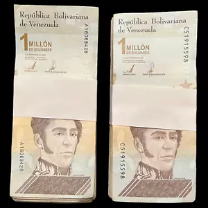 200x Venezuela 1 Million Bolivar Soberano Banknotes Bundle Bolivares Currency - Picture 1 of 8