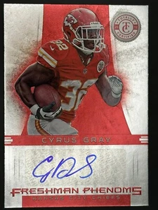 2012 totalmente certificado - Freshman Phenoms Cyrus gris #117 rojo/290 (AU, RC) - Imagen 1 de 2