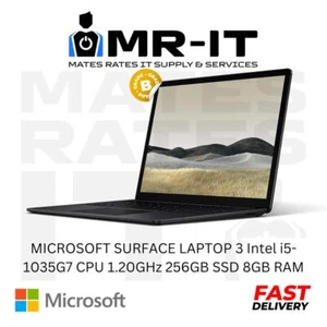 MICROSOFT SURFACE LAPTOP 3 Intel i5-1035G7 CPU 1.20GHz 256GB SSD 8GB RAM B Grade - Picture 1 of 1