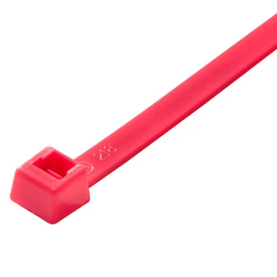 FLUORESCENT PINK COLOUR CABLE TIES NYLON PLASTIC TIES - Image 1 of 2