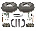Rear Brake Drums Shoes Spring Kit Wheel Cylinder  95-00 Avenger 95-05 Eclipse Mitsubishi Galant