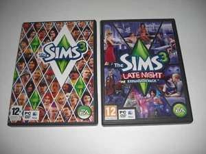 THE SIMS 3 Starter Pc DVD Rom Sims 3 Base Game + LATE NIGHT Expansion Pack - Picture 1 of 1