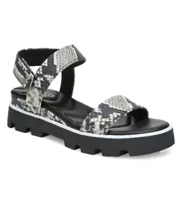 Franco Sarto Women's Umber Platform Faux Leather Grey Sandals - Picture 1 of 8