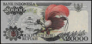 Indonesia 1992/1992 20000 (20,000) Rupiah P 132a Pin Holes Brown Spots XF - Picture 1 of 2