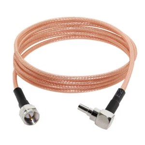 3G modem cable CRC9 right angle to F type male female pigtail adapter RG316 15cm - Picture 1 of 10