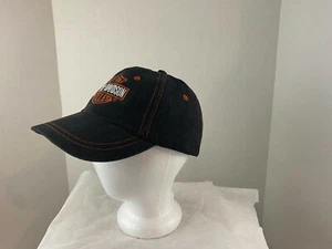 Harley-Davidson Motor Cycle Youth Blue Denim Baseball Hat Cap Adjustable Snap - Picture 1 of 10