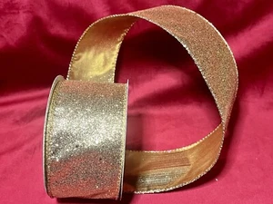 6-bolts=60yards GOLD Sparkle Party Time RIBBON, 1 Bolt=(4”W x 10Y)FREE SHIPPING - Picture 1 of 4