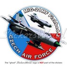 MIG-21 FISHBED Tschechische Luftwaffe Tschechoslowakei, Czech Aufkleber Sticker