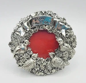 New Four Calling Birds Picture Frame Photo International Silver Company - Picture 1 of 2