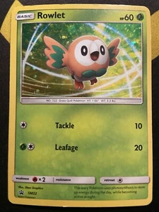 Pokémon TCG Rowlet Sm22 - Picture 1 of 2