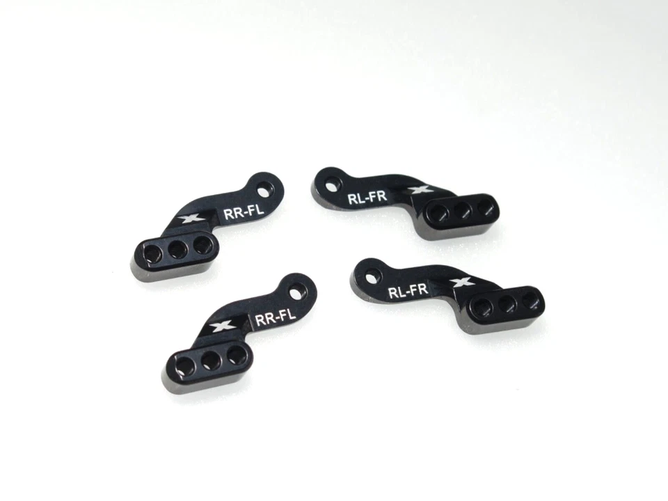 XRA350505 XRAY GTX8 2024 1/8 GT ON-ROAD CAR LOWER ALUMINUM SHOCK MOUNT BLOCKS - Image 1 of 1