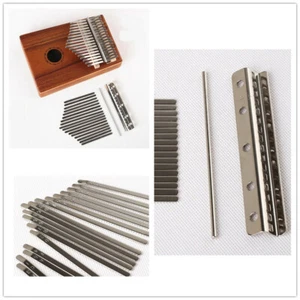17pcs Kalimba Thumb Piano Stainless Steel Keys Kit Instrument Replacement Parts - Picture 1 of 12