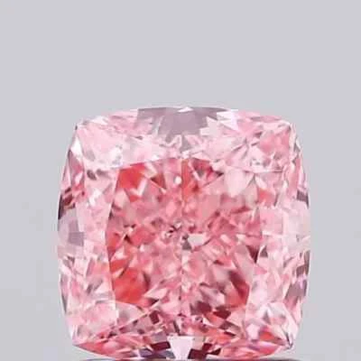 Cushion 2.01 Ct Fancy Vivid Pink VS1 IGI Certified Lab Grown CVD Diamond - Image 1 of 4