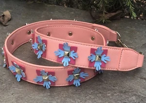 Crossbody Strap You Leather Stud Strap Removable For Bag Purses Gold Clip - Picture 1 of 2