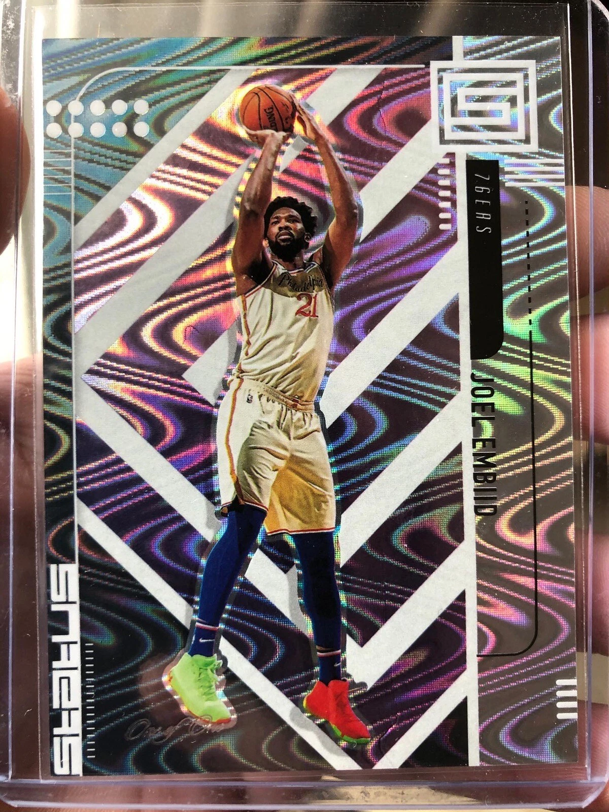 2019-20 Panini Status #90 Joel Embiid Swirl-O-Rama 1/1 ONE OF ONE 76ers - Read**