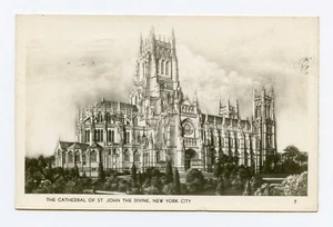Cathedral of St. John The Divine, New York City, New York B&W Postcard  - Bild 1 von 2