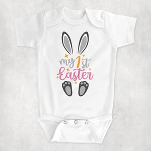 My 1st Easter Body Suit, 100% Cotton Body Suit, First Easter Vest - Picture 1 of 4