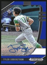 2020 Prizm Draft Picks Base Autographs Prizms Blue #26 Tyler Soderstrom/60