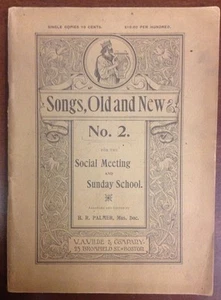 Songs Old And New No 2 H R Palmer Sheet Music Circa 1900 SheetNoteMusicMusic - Picture 1 of 12