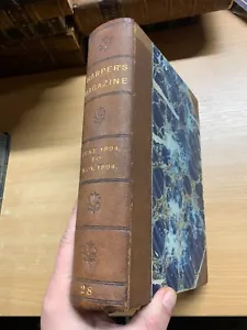 1894 HARPER'S MAGAZINE BOUND VOLUMES JUN TO NOV 2kg ANTIQUE BOOK (P10) - Picture 1 of 22