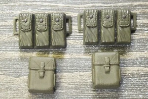 GI Joe Backpack ammo pouches Lot Accessory Pack  Vintage Hasbro GI Joe Pck of 4 - Picture 1 of 3