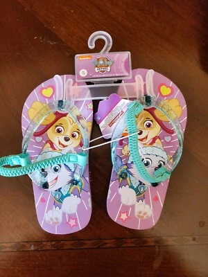 Paw Patrol Flip Flops Shoe Sandals Size 7 / 8 NEW - Image 1 of 3