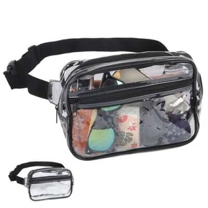 Clear Fanny Pack Stadium Approved Waist Pack Bag with Adjustable Strap Unisex US - Picture 1 of 12