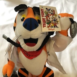 Nuevo con etiqueta 2004 Kellogg's Doctor Tony el Tigre peluche Toy Network - Imagen 1 de 9