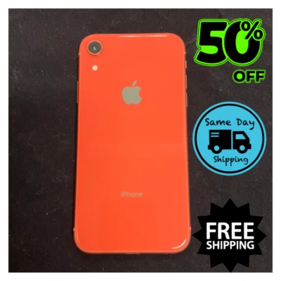 iPhone XR 64GB Unlocked - Verizon/T-Mobile, Black/Red/Coral - Good Condition - Image 1 of 4