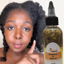 Rosemary & Mint hair oil for itchy scalp, organic peppermint herbs infused