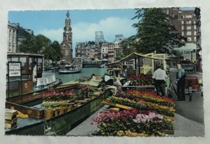 Flower market Single, Amsterdam. Postcard (Y2) - Picture 1 of 2