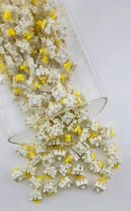 Interruptor amarillo Gateron GPro V3 LINEAL - NUEVO/LUBRICADO DE FÁBRICA - CANTIDAD: 85 LUBRICANTE 5g gratis! - Imagen 1 de 3