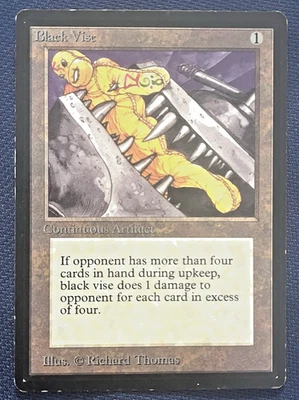 MTG BETA  BLACK VISE  PLAYED FREE SHIPPING - Image 1 of 2