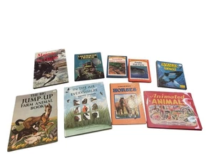 9 Vintage Pop Up Books Nature Animals Insects Sea Life - Picture 1 of 8