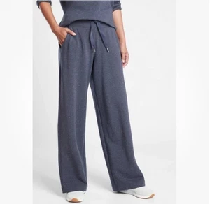Athleta Balance Wide Leg Pants Sz S Gray Multi Nep Pockets Drawstring Waistband - Picture 1 of 23