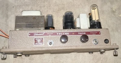 Amplificador de tubo Bell & Howell Filmosound 3-6V6 tubos!! Modelo 179 Prueba Bueno Foto 1 de 4