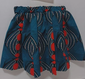 Skirt size 8 for Girl African Fabric Multi-color 100% Cotton Dry Clean Only - Picture 1 of 1